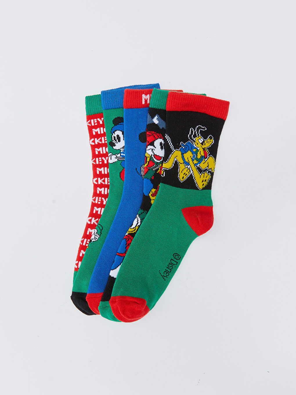 Karışık Mickey Mouse Desenli Erkek Çocuk Soket Çorap 5'li-2
