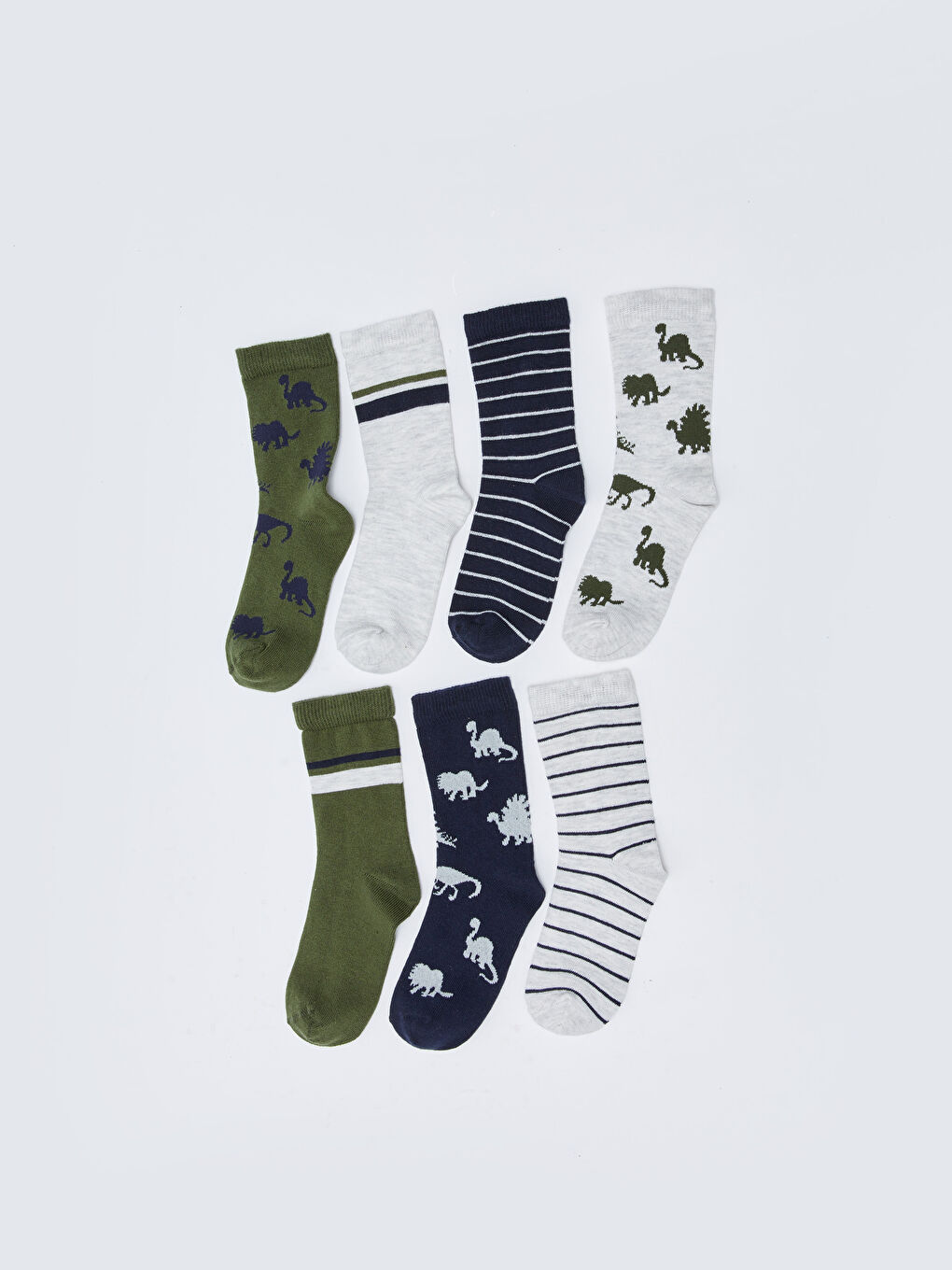 Patterned Boys' Ankle Socks 7 Pack-1