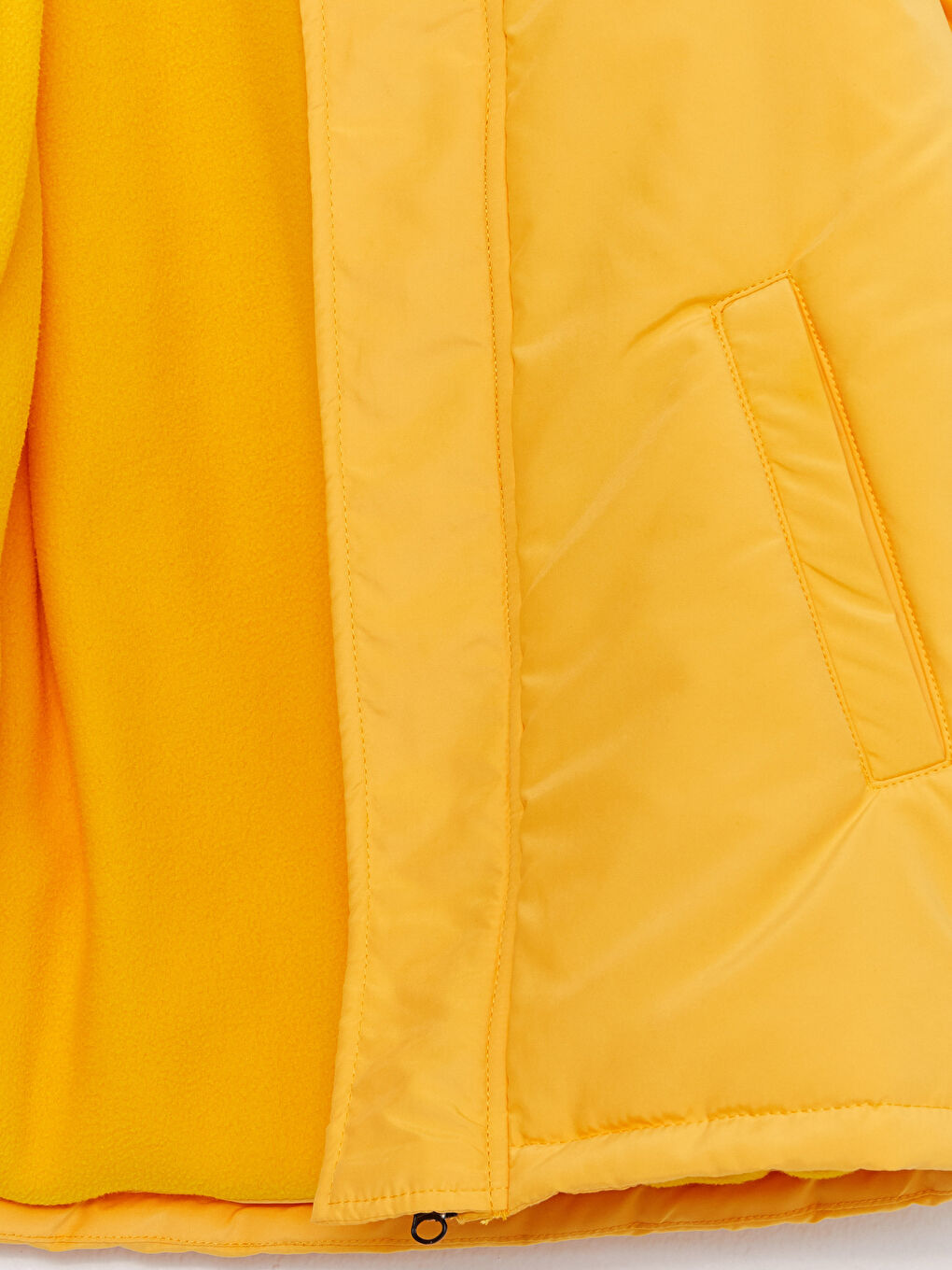 Sarı Kapüşonlu Erkek Çocuk Kaban-2