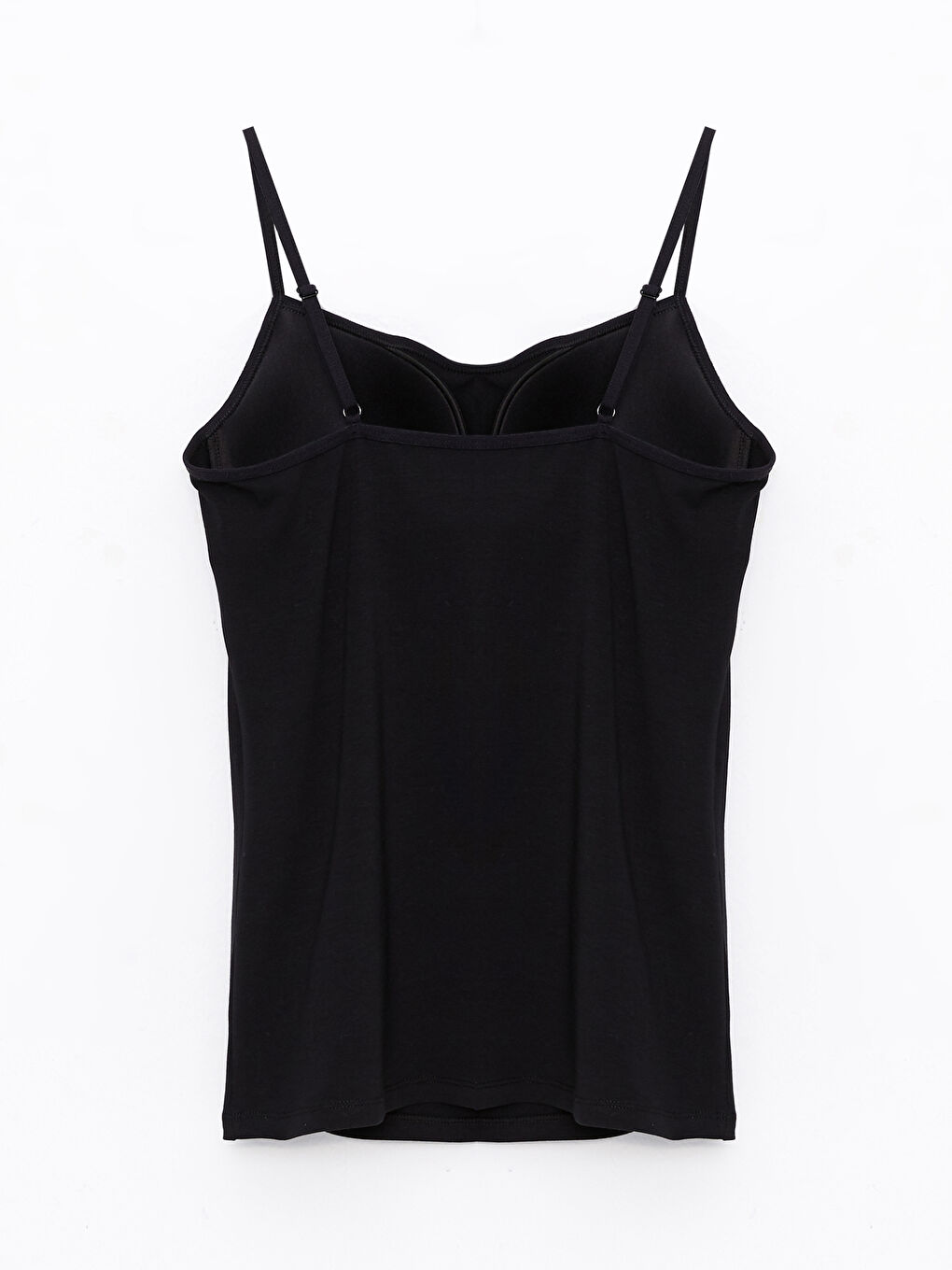 Siyah U Yaka Düz Askılı Kadın Atlet 2'li Paket-7