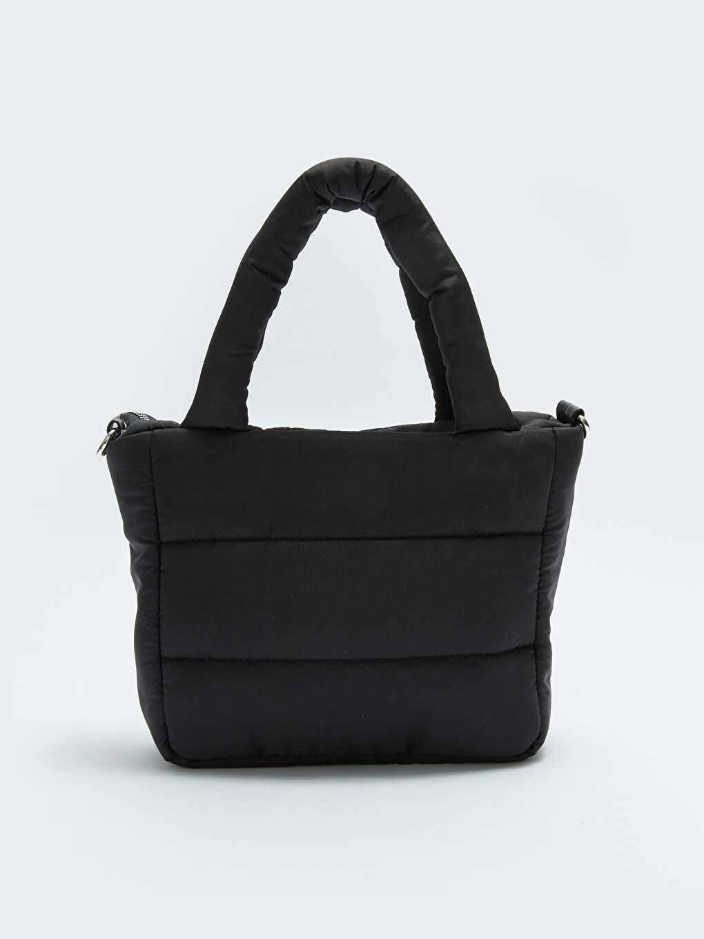 Siyah Paraşüt Kumaş Kadın Çapraz Çanta-4