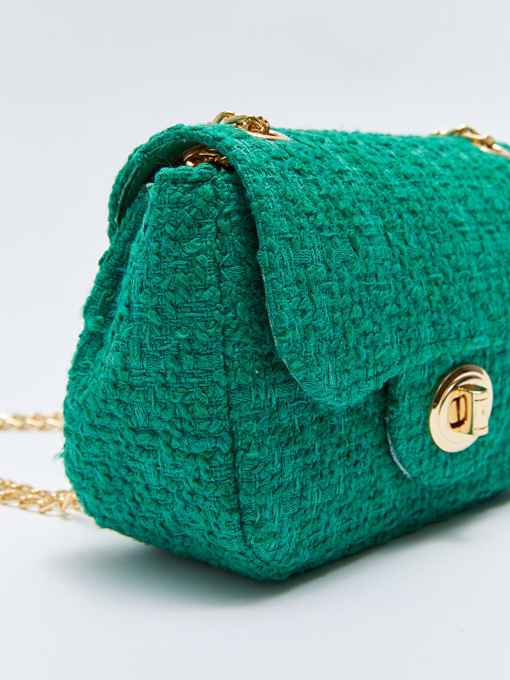 Yeşil Desenli Kadın Çapraz Çanta-4