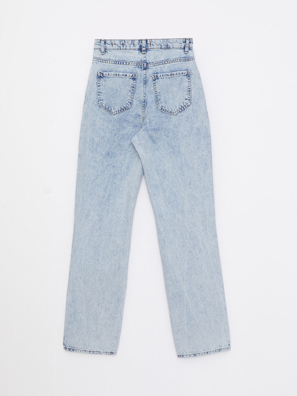 Hoch taillierte Jeans mit geradem Schnitt für Damen-6