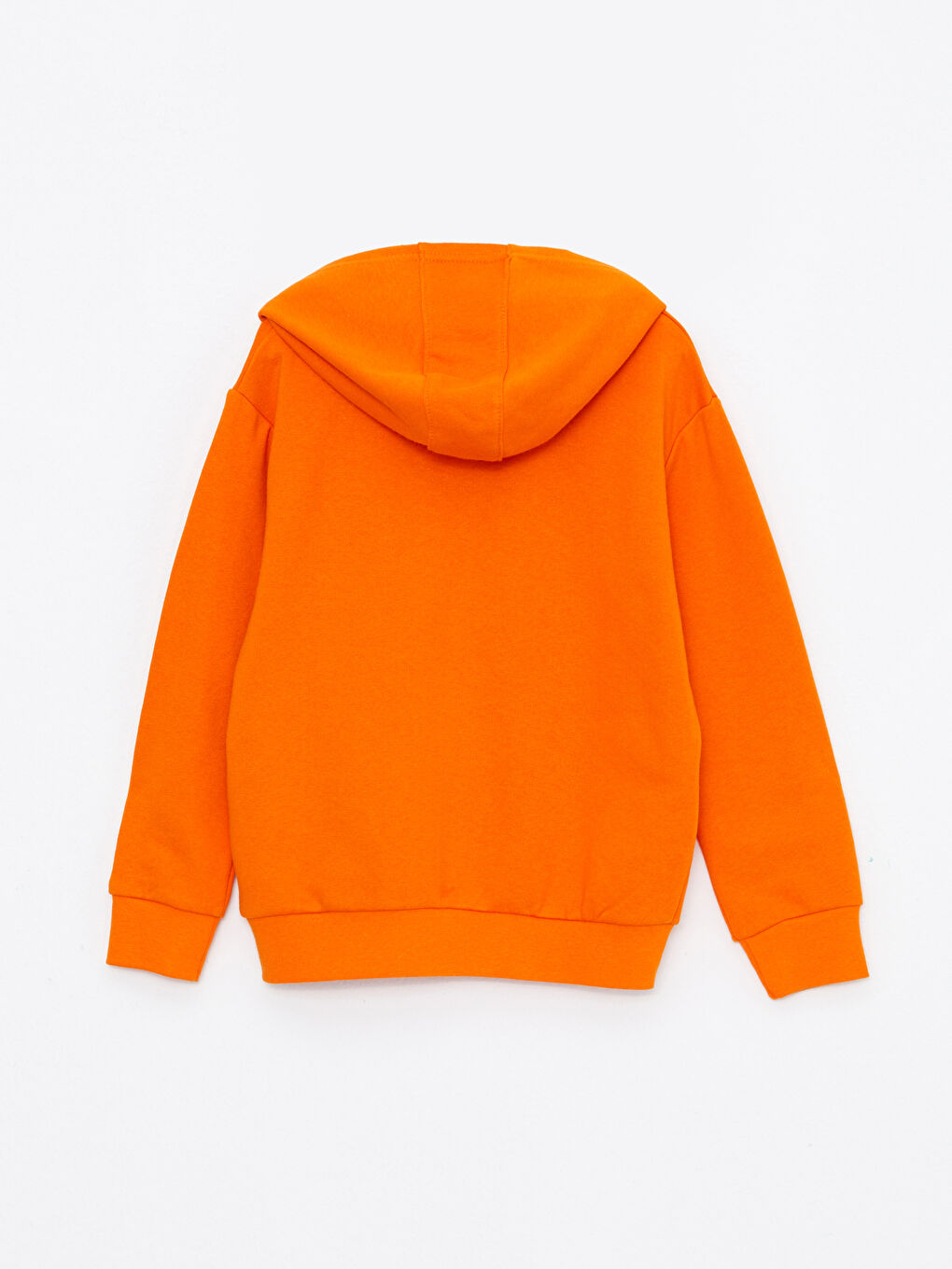 Turuncu Kapüşonlu Baskılı Uzun Kollu Erkek Çocuk Sweatshirt ve Eşofman Altı-2