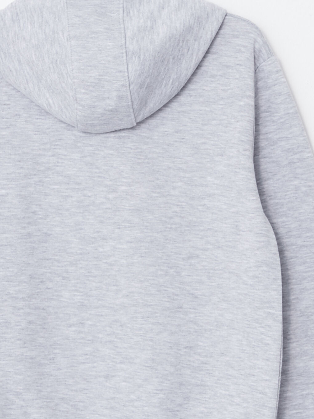 Gri Kapüşonlu Baskılı Uzun Kollu Erkek Çocuk Sweatshirt ve Eşofman Altı-3