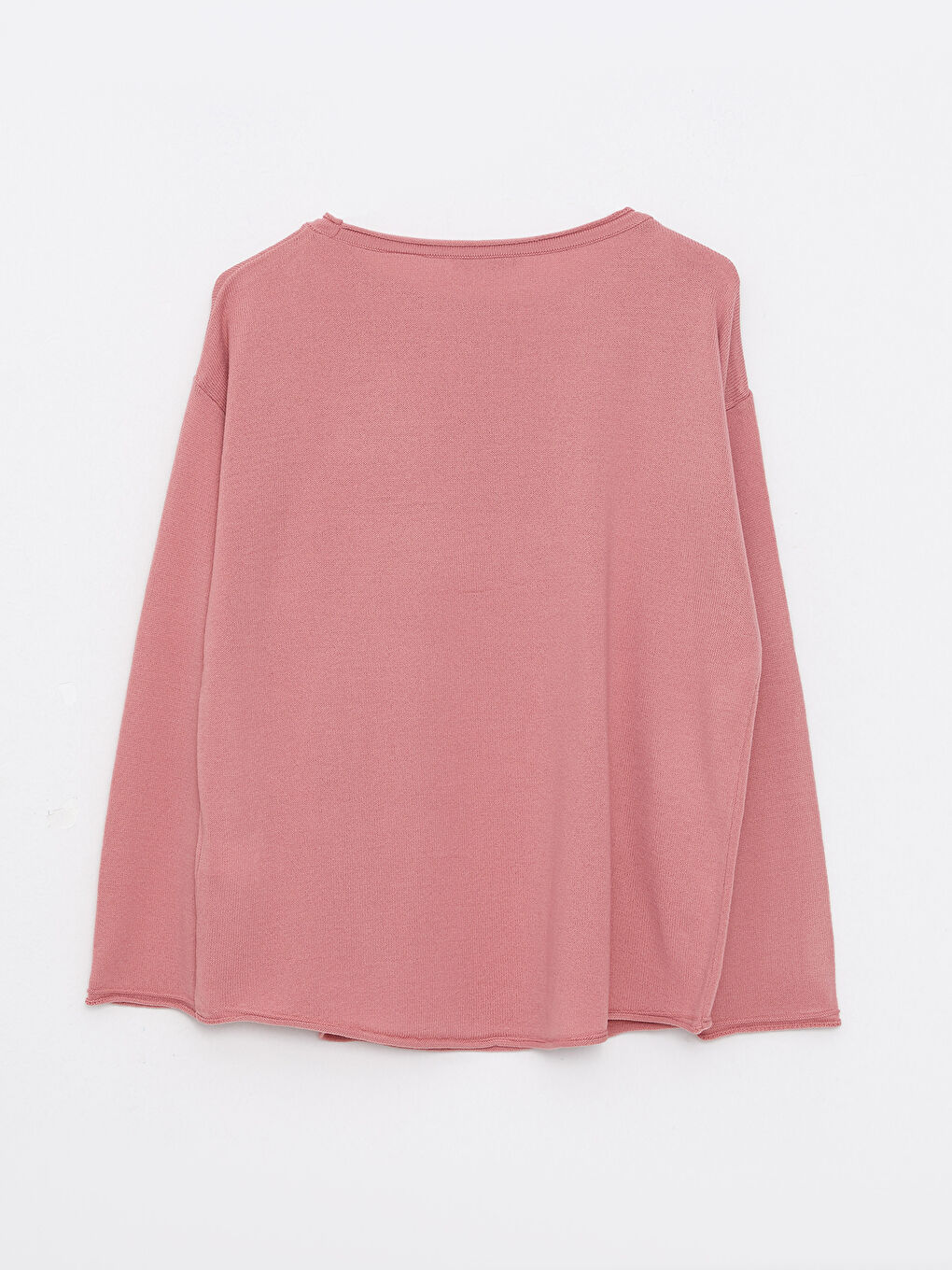 Slash Neck Plain Long Sleeve Women's Knitwear Sweater-6