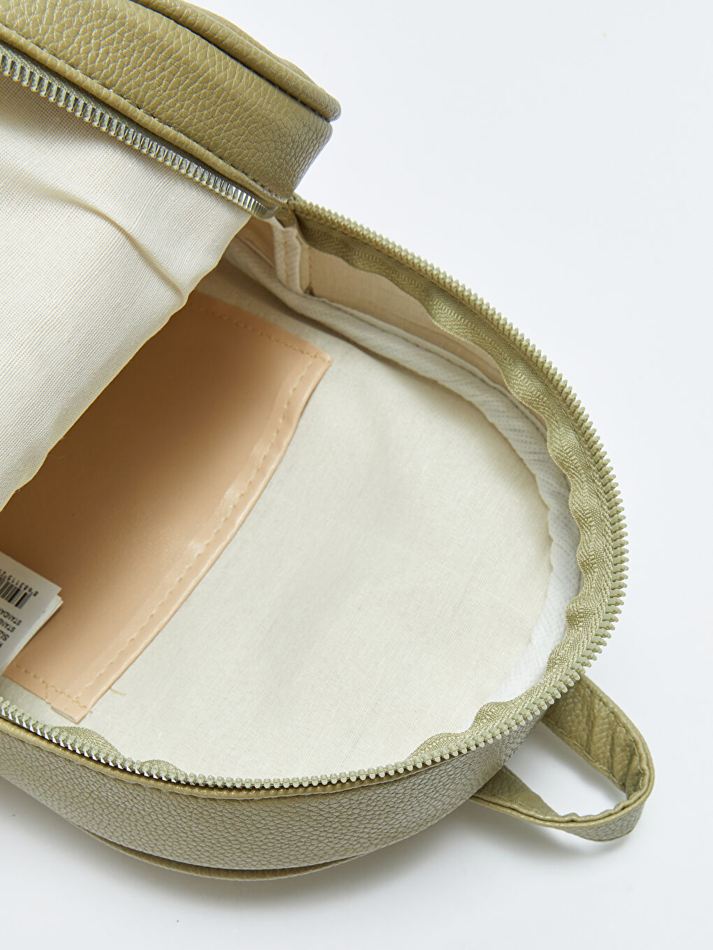 Haki Deri Görünümlü Kadın Sırt Çantası-6