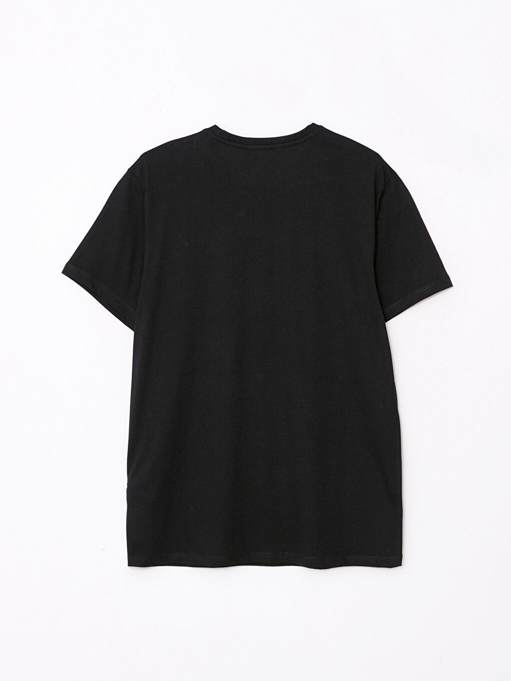 Crew Neck Short Sleeve Printed Combed Cotton Men's T-shirt-6