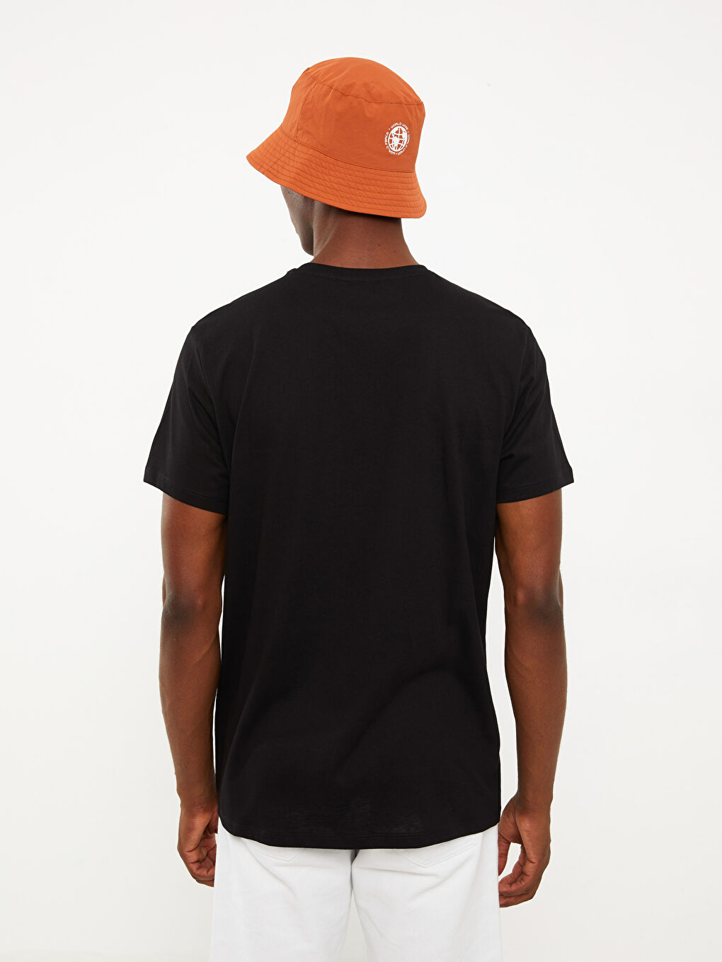 Crew Neck Short Sleeve Printed Combed Cotton Men's T-shirt-4
