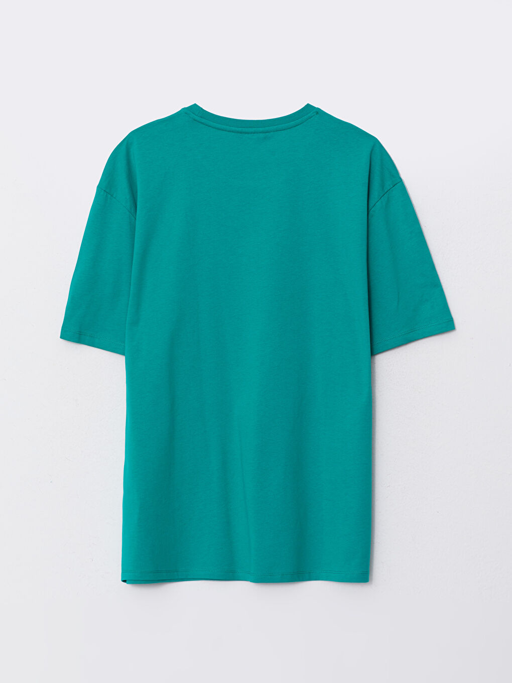 Yeşil Bisiklet Yaka Kısa Kollu Baskılı Penye Erkek Tişört-6