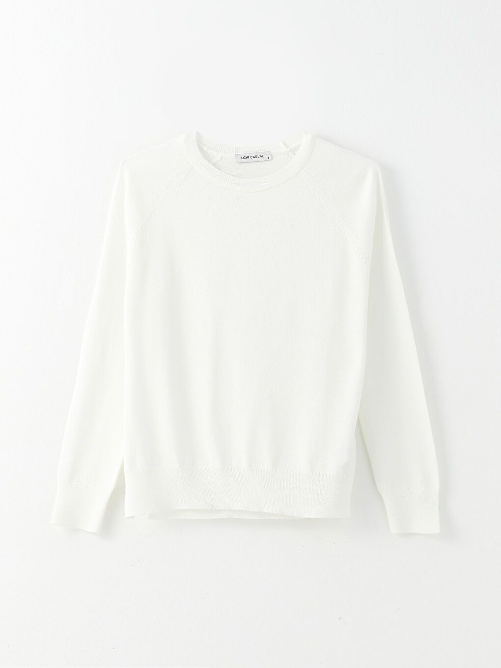 LCW Vision Rundhalsausschnitt Schlicht Langarm Damen Strickpullover -W2GI75Z8-R9J