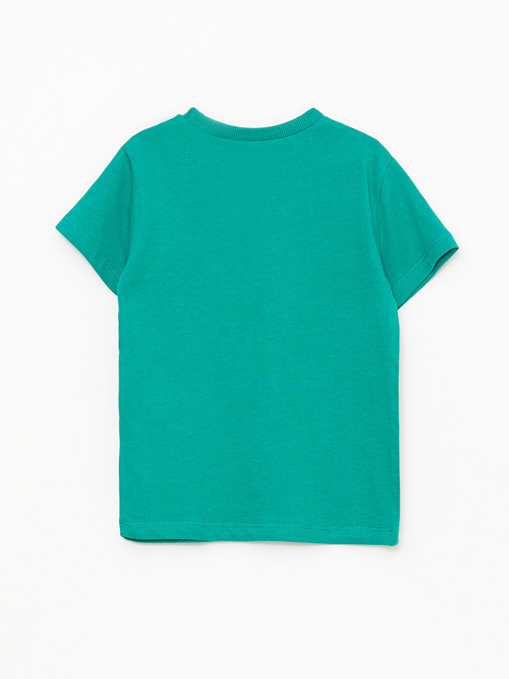 Yeşil Bisiklet Yaka Kısa Kollu Yılbaşı Temalı Erkek Bebek Tişört-1