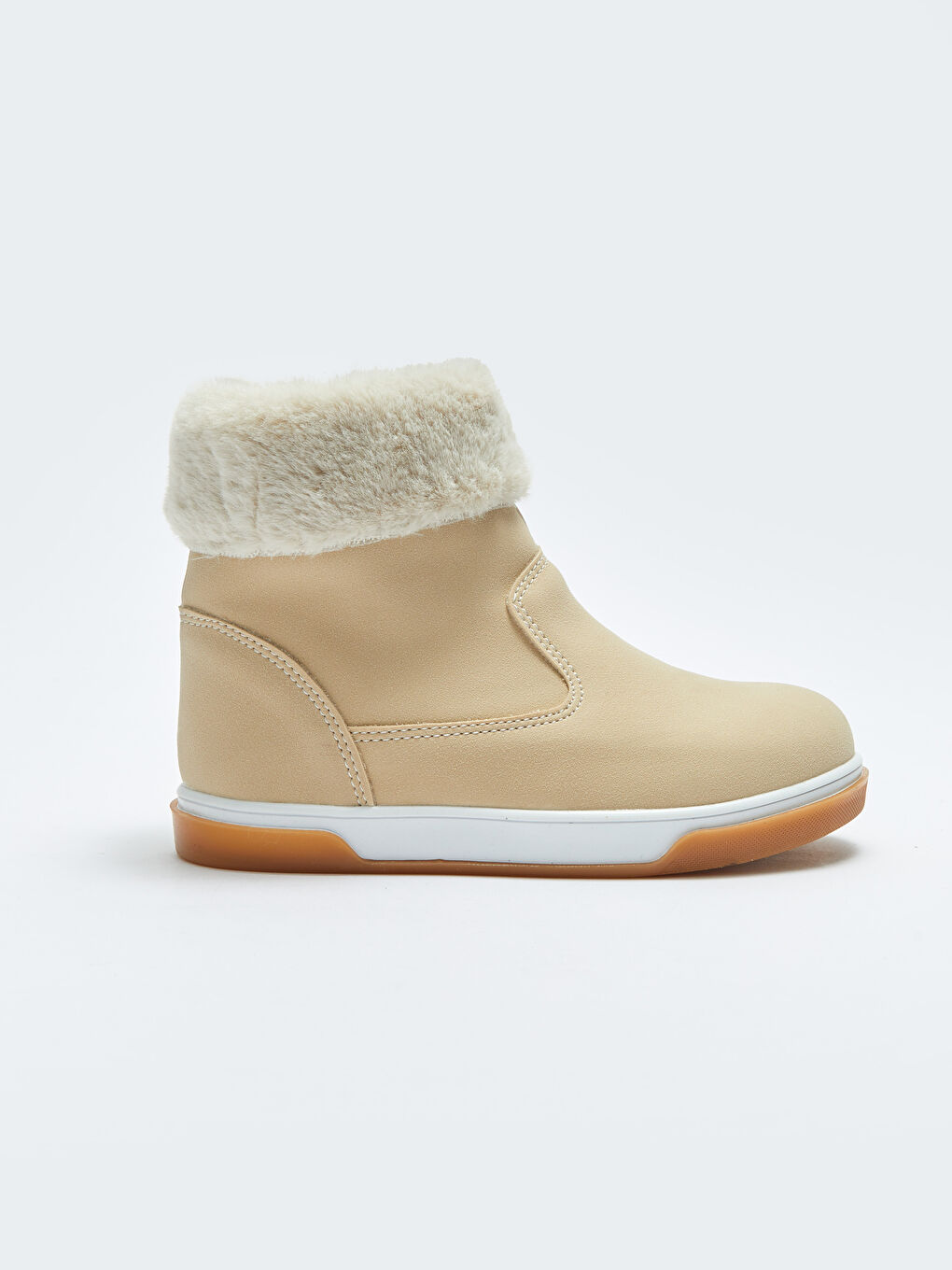 Faux Leather Zippered Girls' Boots-1