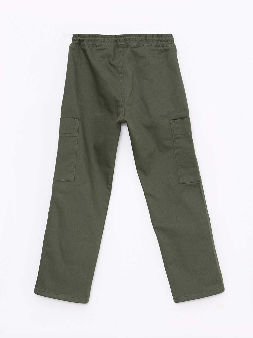Yeşil Beli Lastikli Baskılı Erkek Çocuk Kargo Pantolon-1