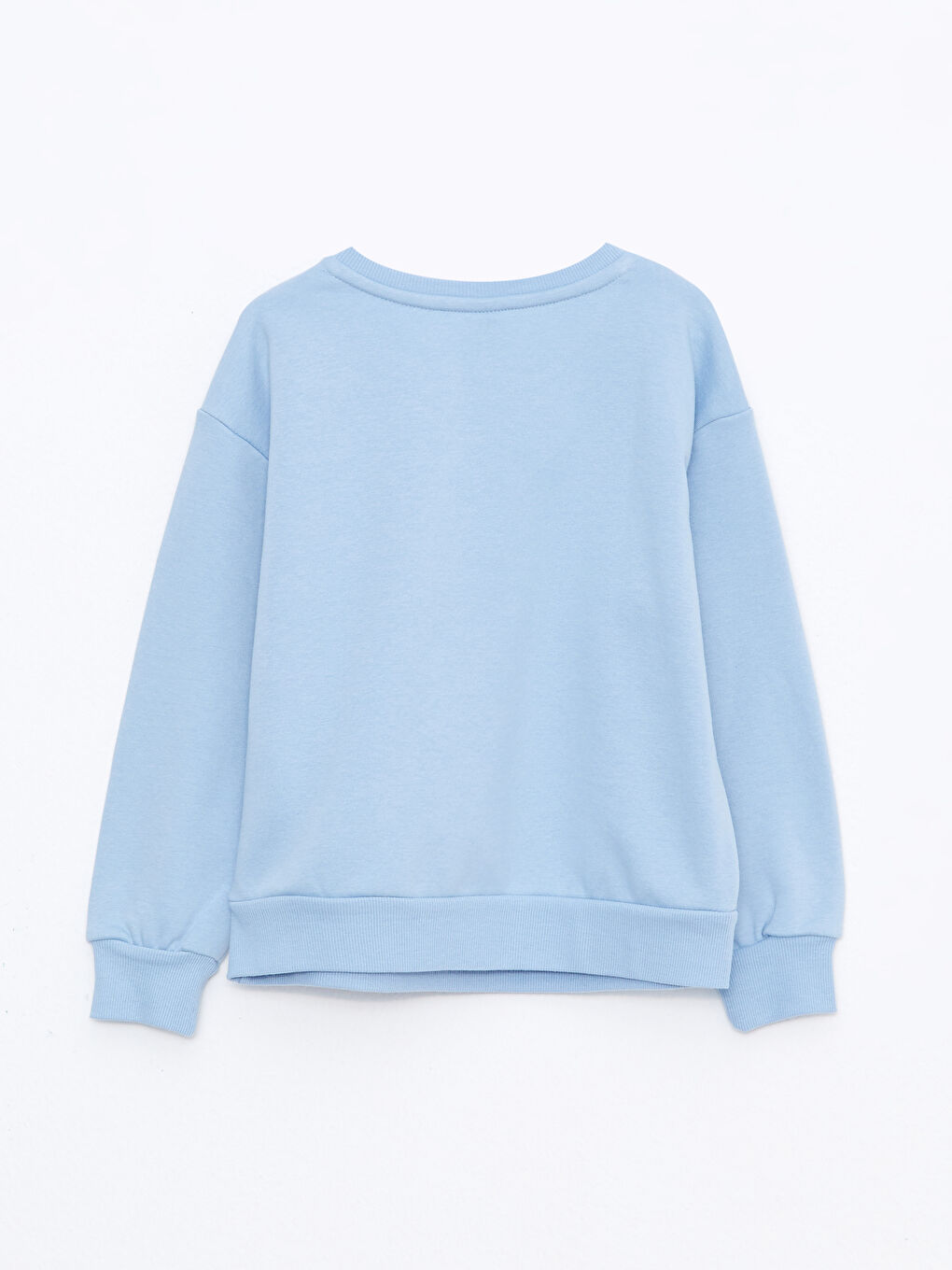 Свитшот с круглым вырезом, с принтом, с длинным рукавом, для девочек-1