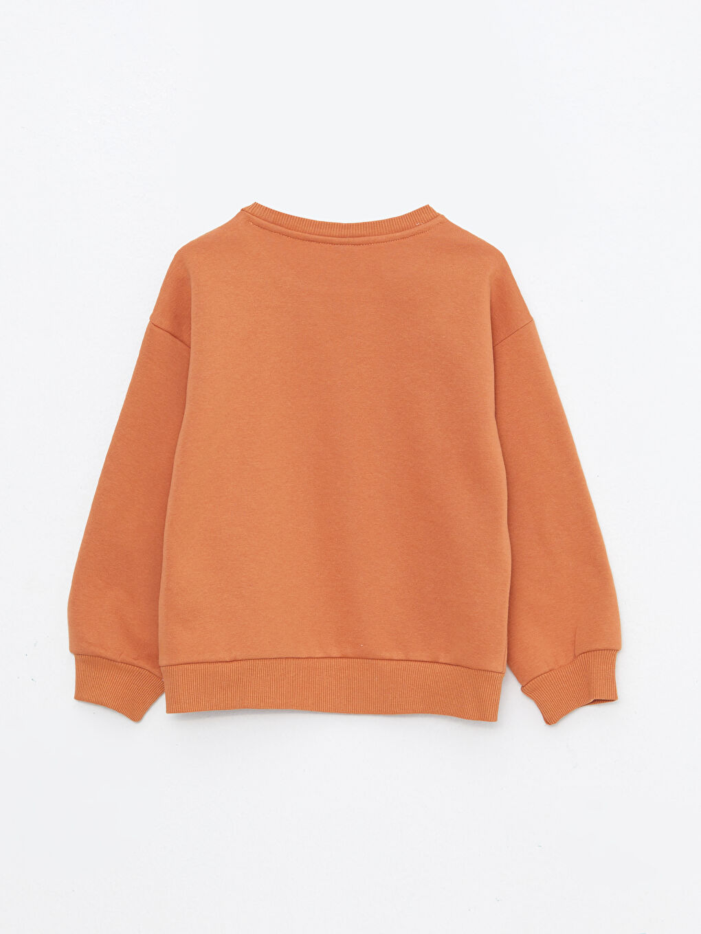 Crew Neck Printed Long Sleeve Girls' Sweatshirt-1