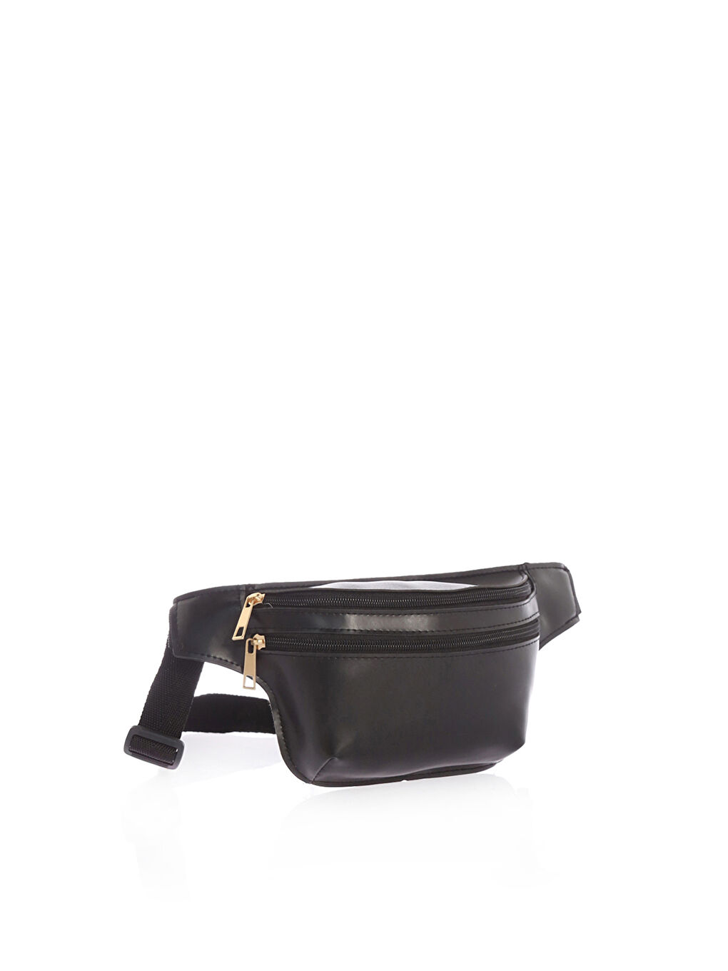 Siyah Ayarlanabilir Kemerli Kadın Bel Çantası