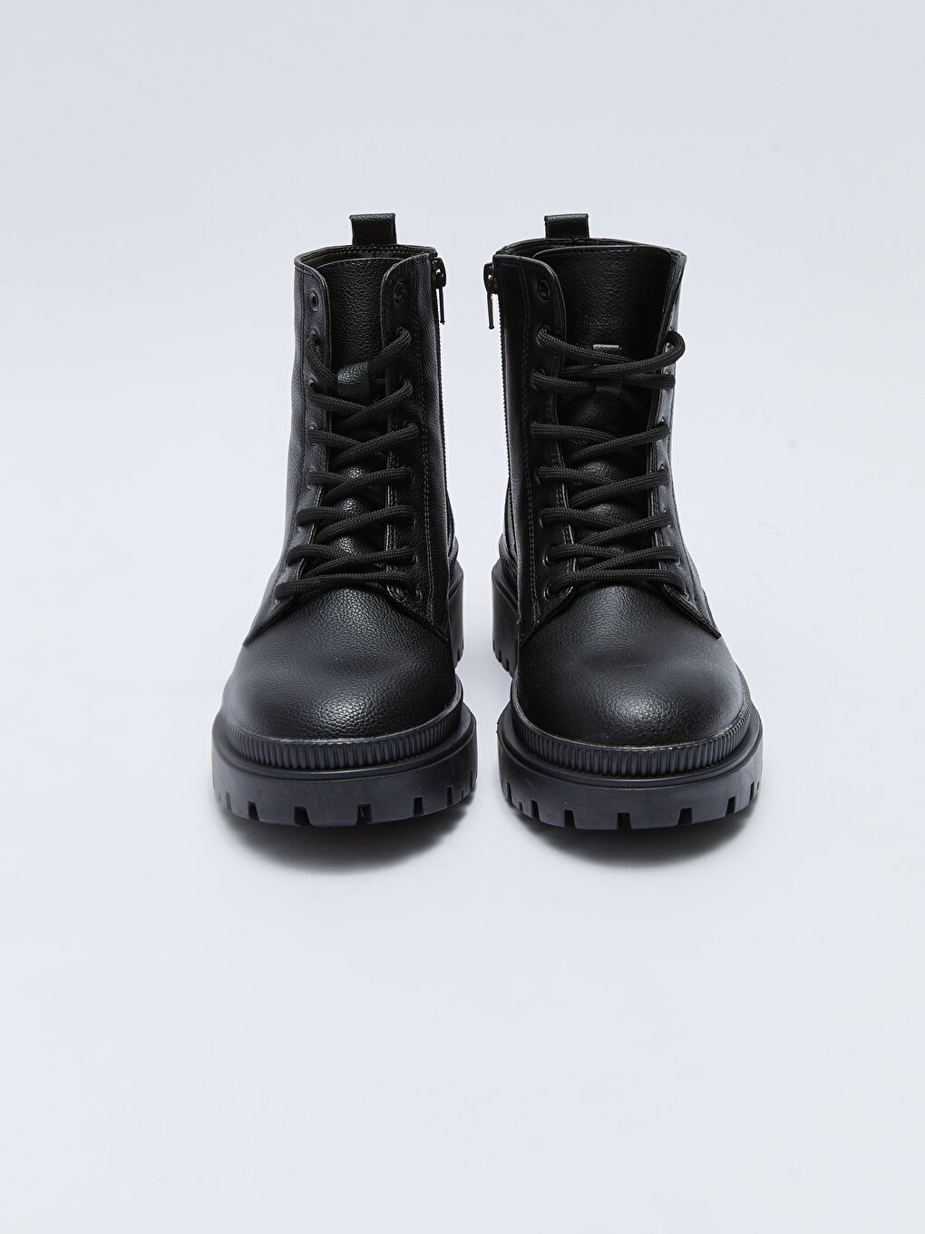 Siyah Kadın Süet Bağcıklı Bot-2