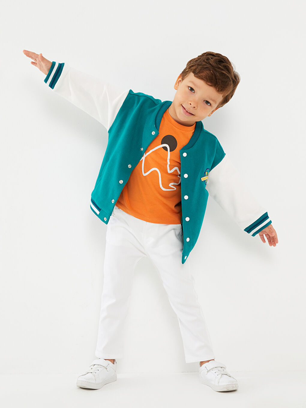 Beyaz Basic Erkek Bebek Pantolon