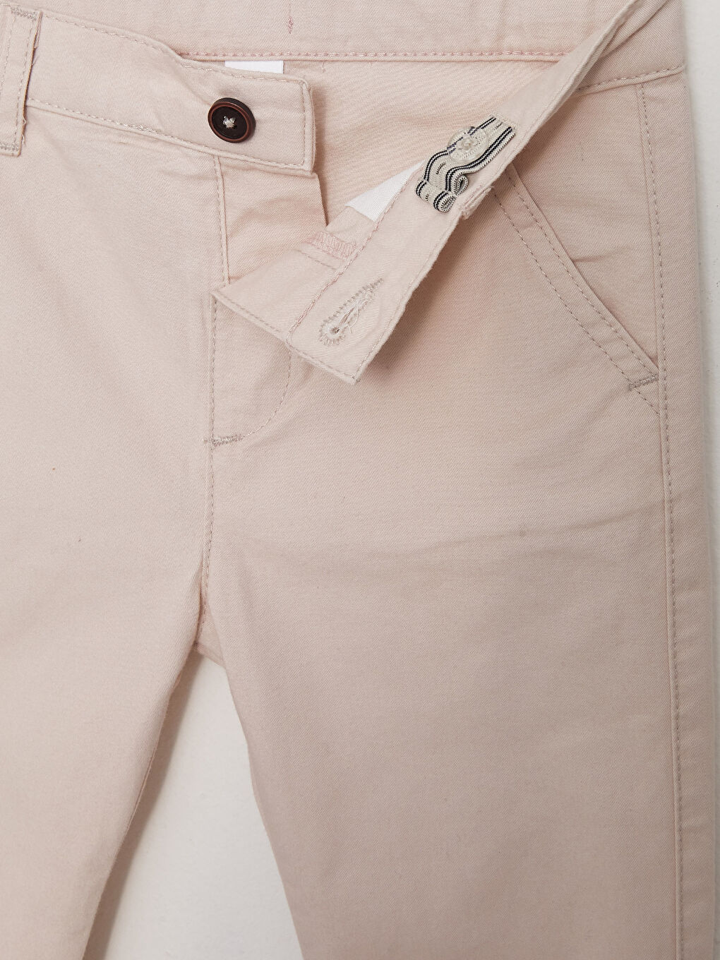 Bej Basic Erkek Bebek Pantolon-2