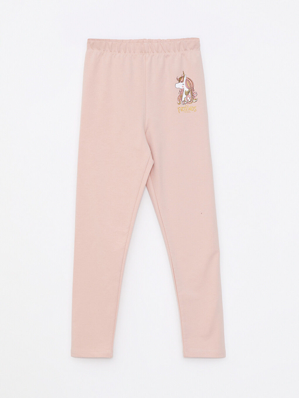 Elastic Waist Printed Cotton Girl Long Tights