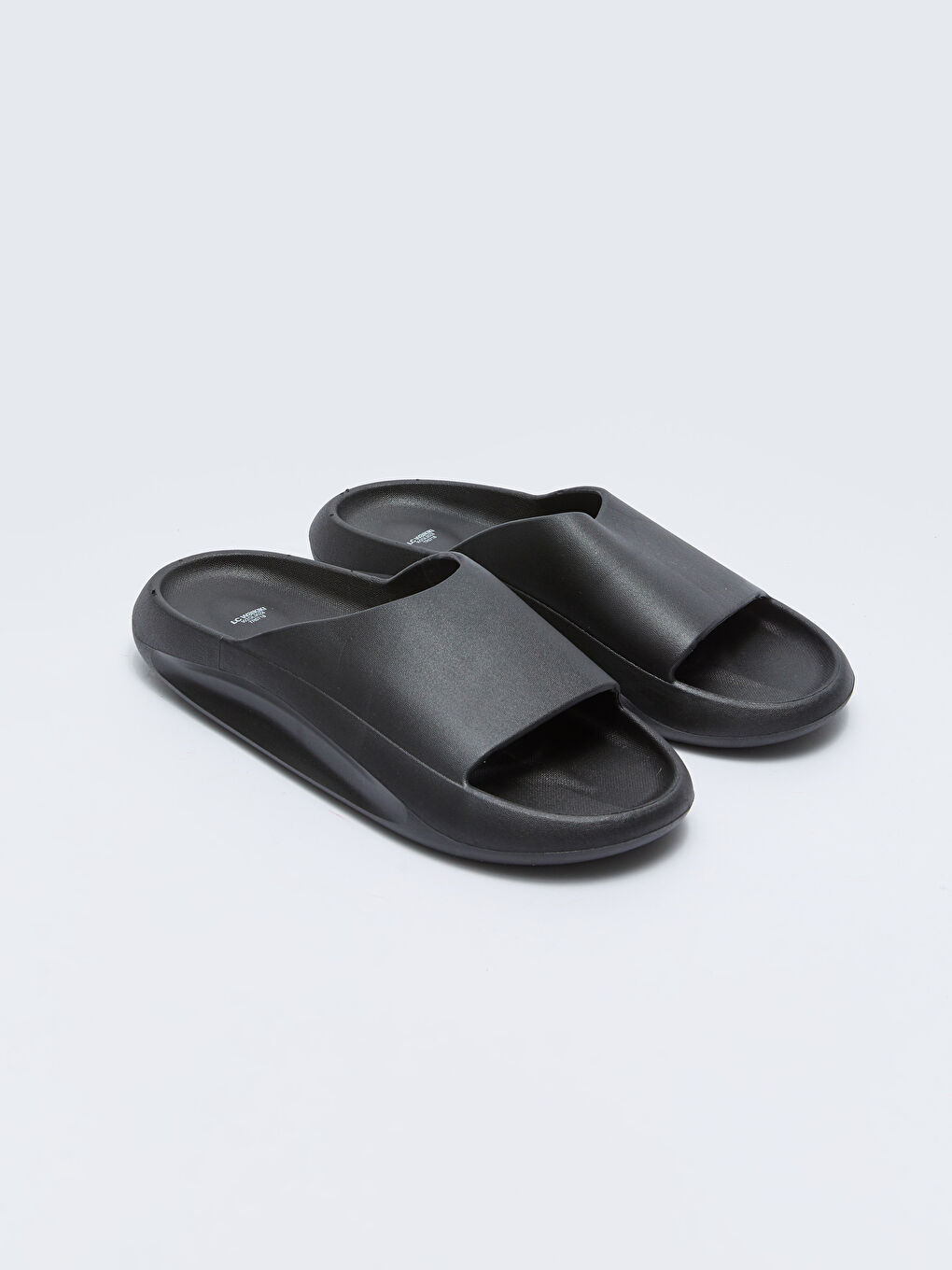 Siyah Düz Tek Bantlı Erkek Terlik