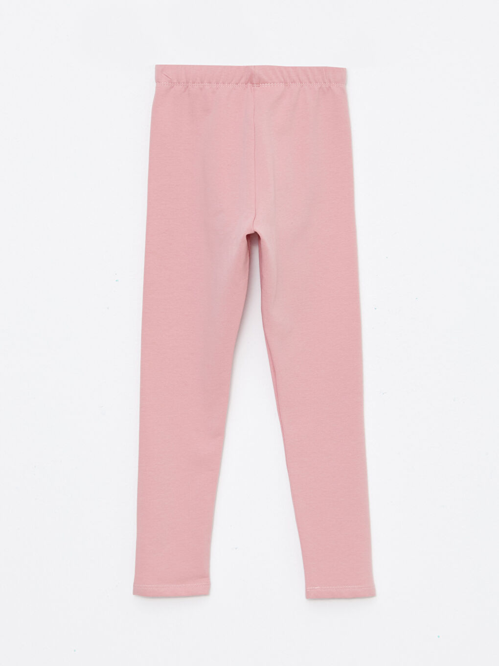 LCW Kids Pembe Beli Lastikli Basic Polar Astarlı Kız Çocuk Uzun Tayt - 2