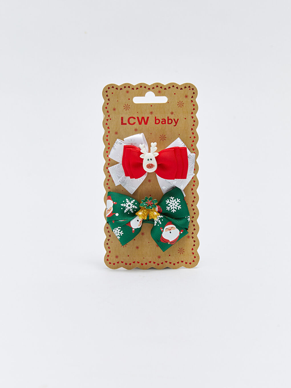 LCW baby Christmas Themed Baby Girl Hair Clip 2 Pack -W2GM20Z1-LU7