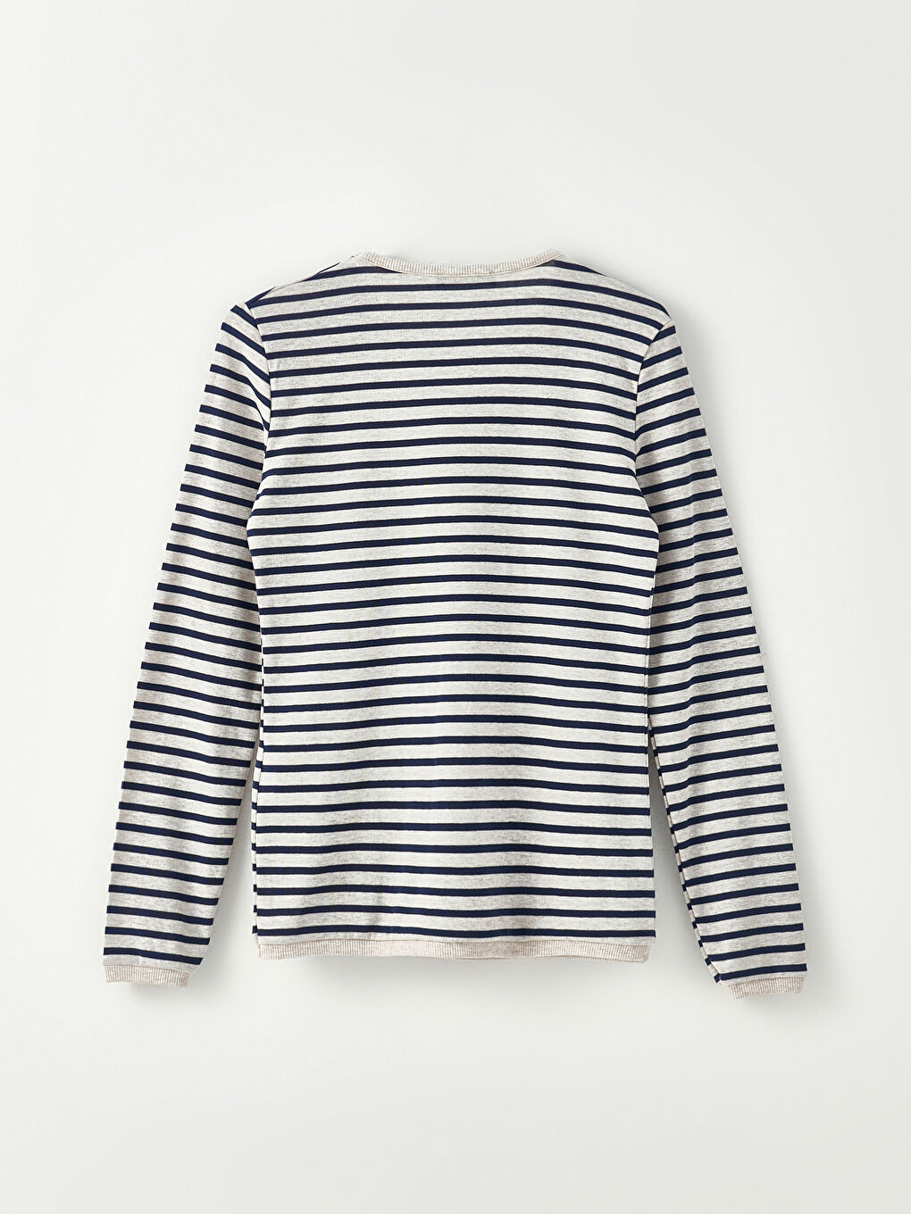 Crew Neck Striped Long Sleeve Women's T-Shirt-6