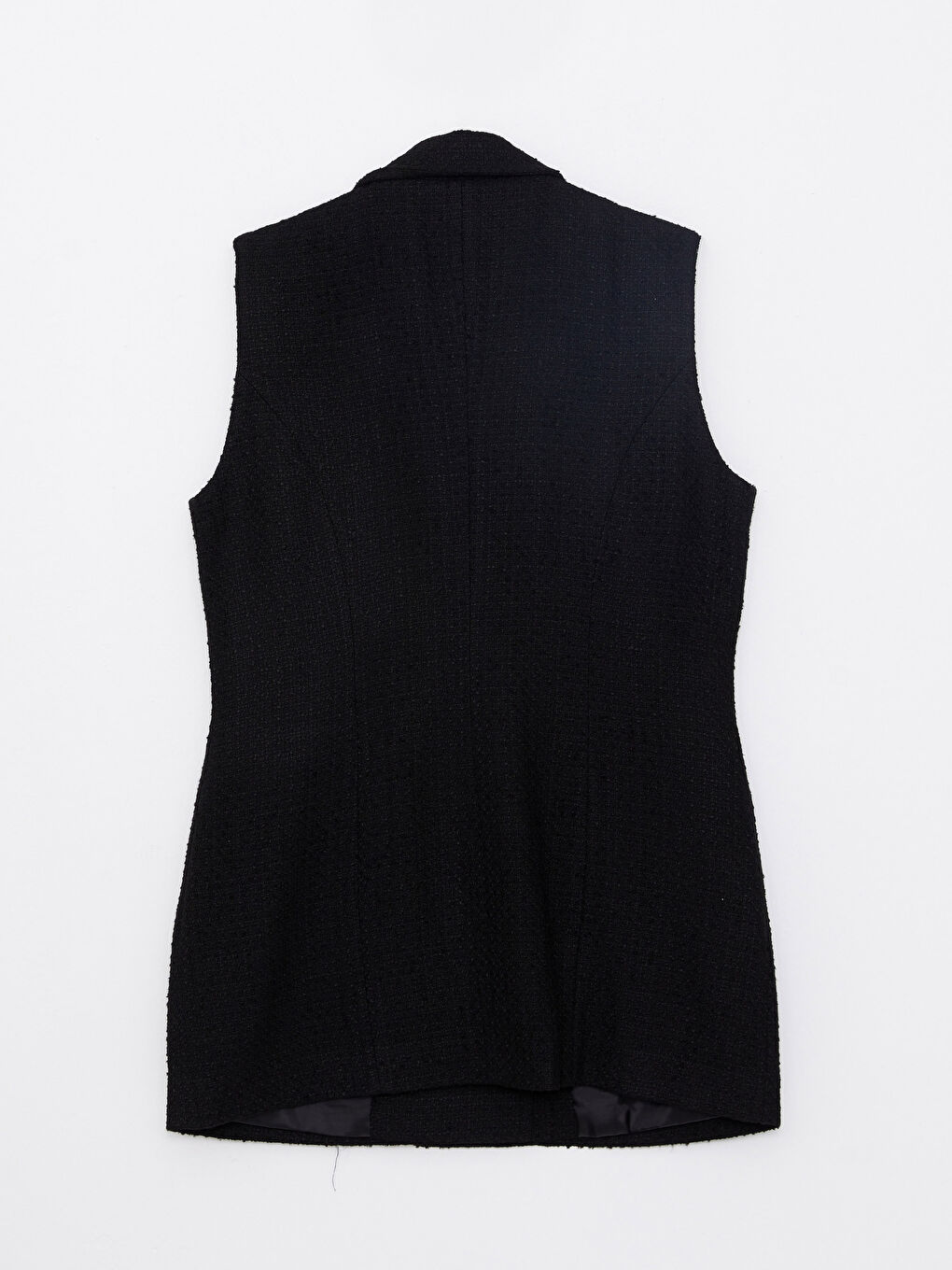 Siyah Ceket Yaka Kadın Tüvit Yelek-5