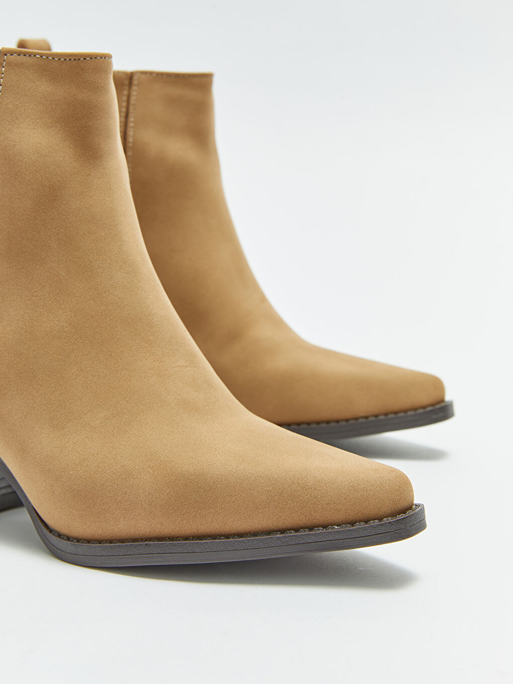 Kahverengi Yanları Lastik Detaylı Kadın Bot-2