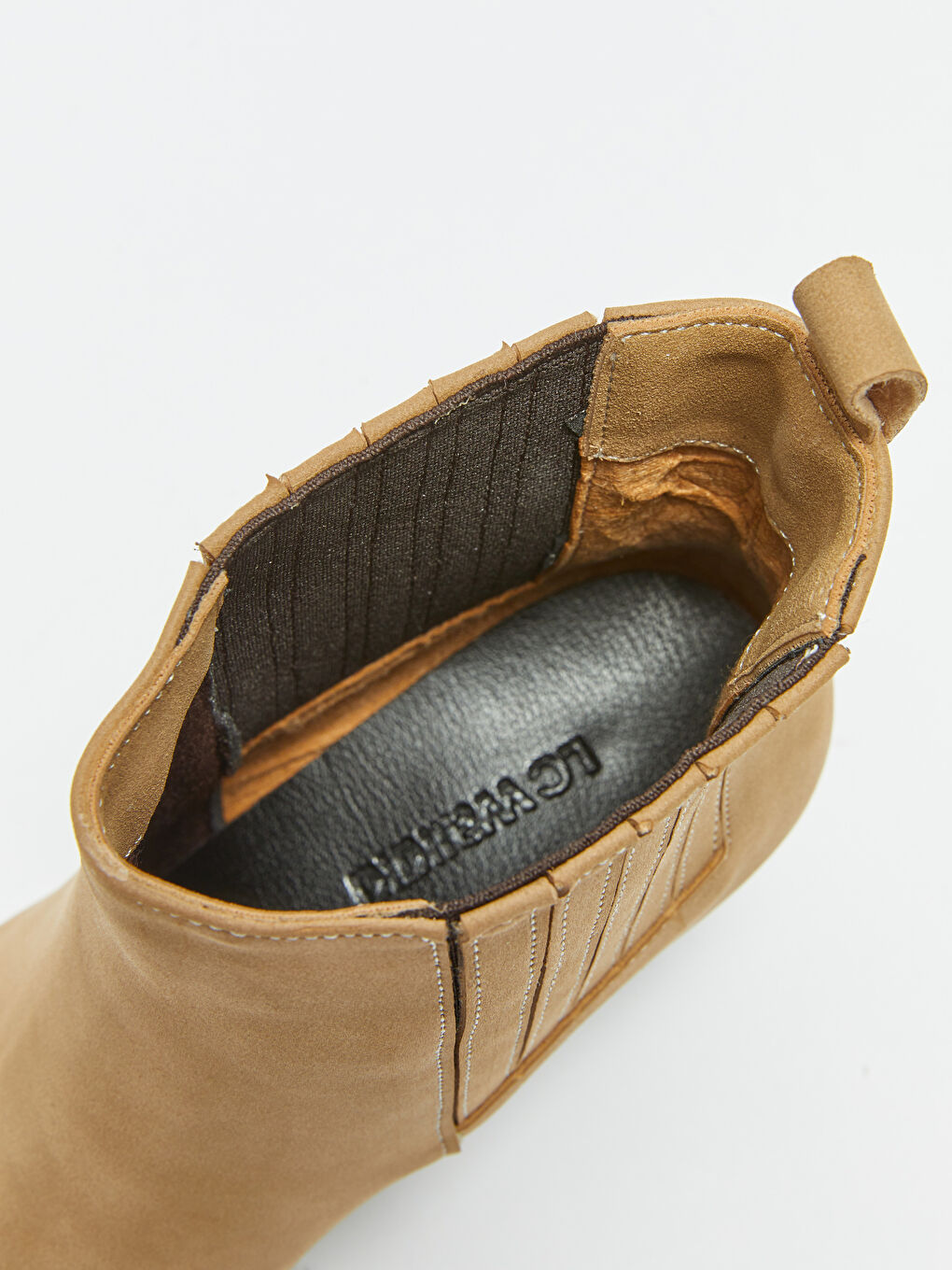 Kahverengi Yanları Lastik Detaylı Kadın Bot-5