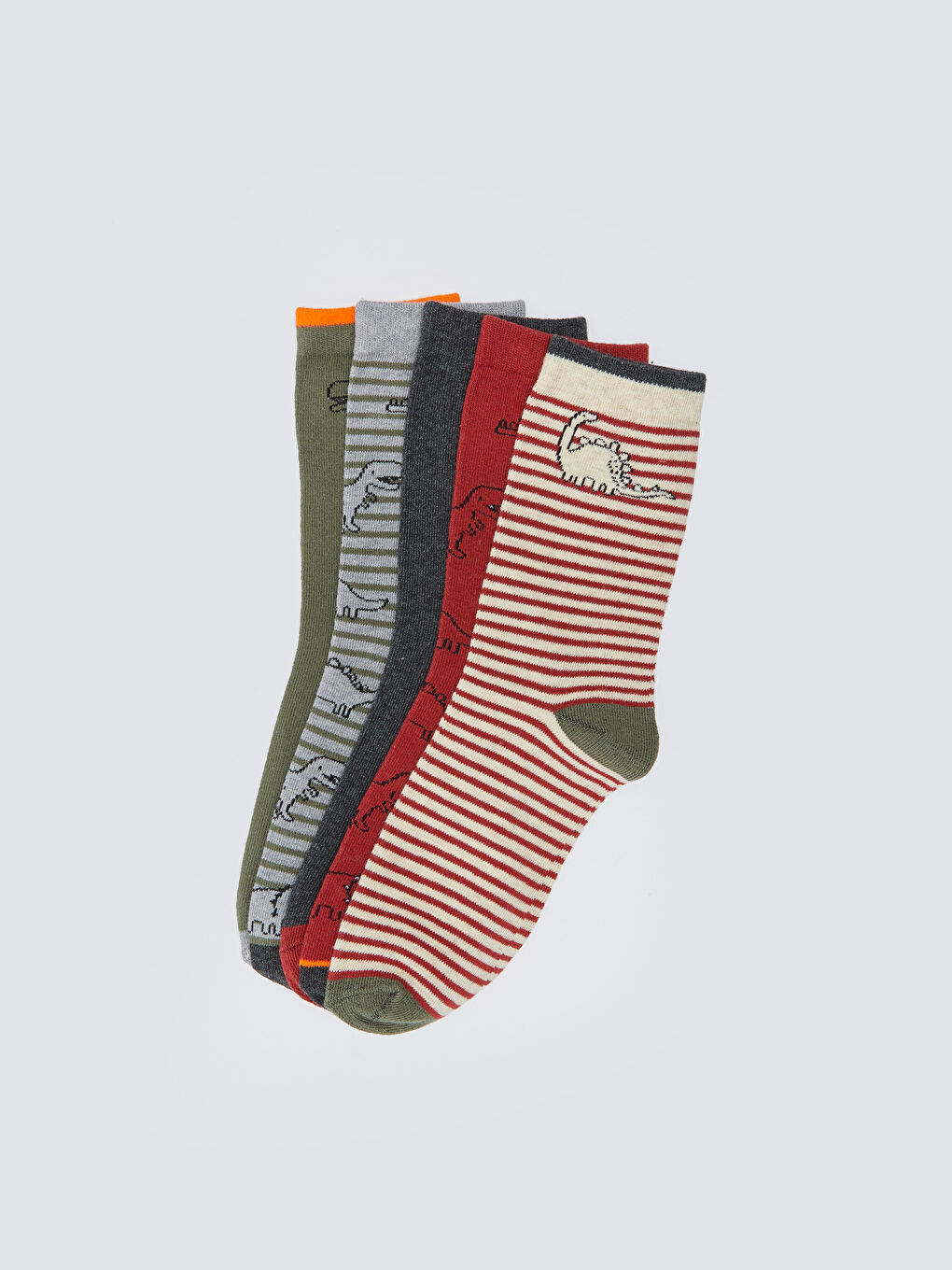 Patterned Boys' Ankle Socks 5 Pack