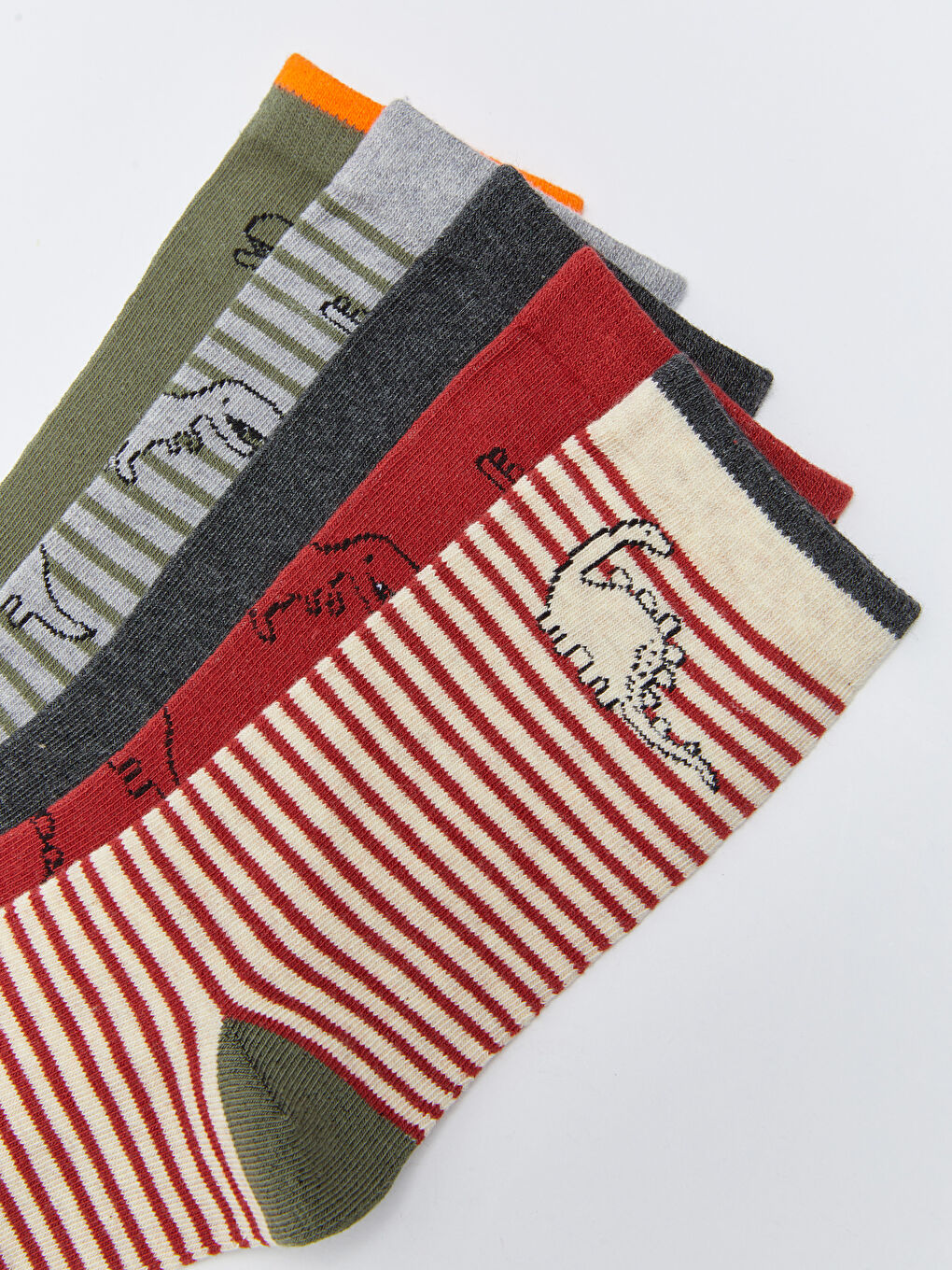 Patterned Boys' Ankle Socks 5 Pack-2