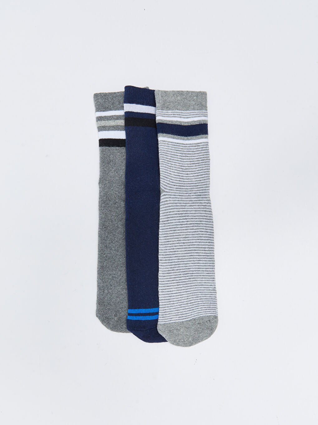 LCW Kids Striped Boys' Ankle Socks 3-Pack -W2GN04Z4-K00