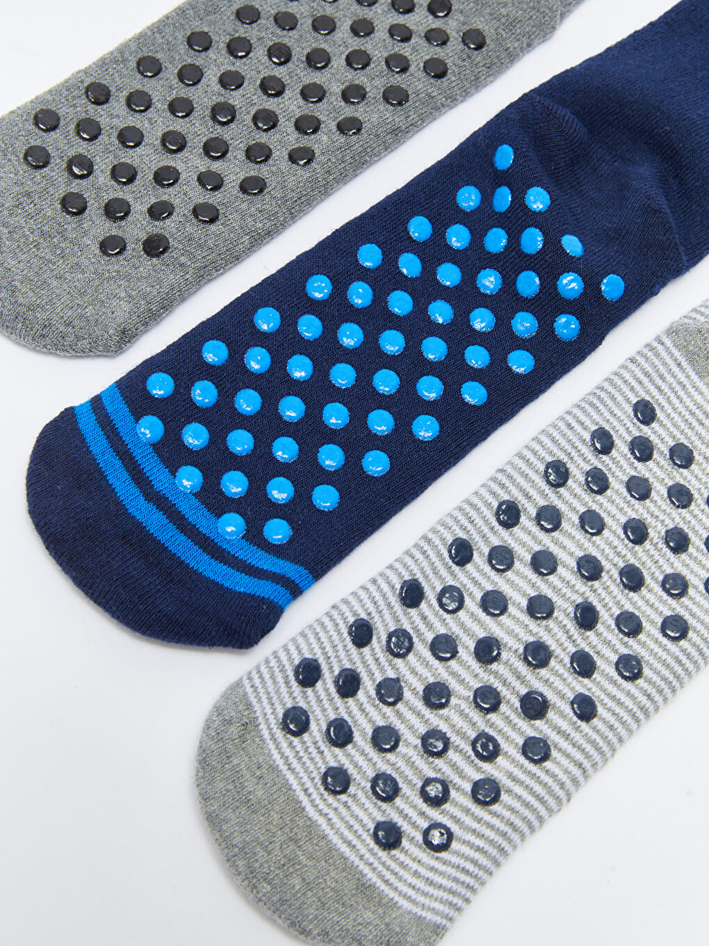 LCW Kids Striped Boys' Ankle Socks 3-Pack -W2GN04Z4-K00