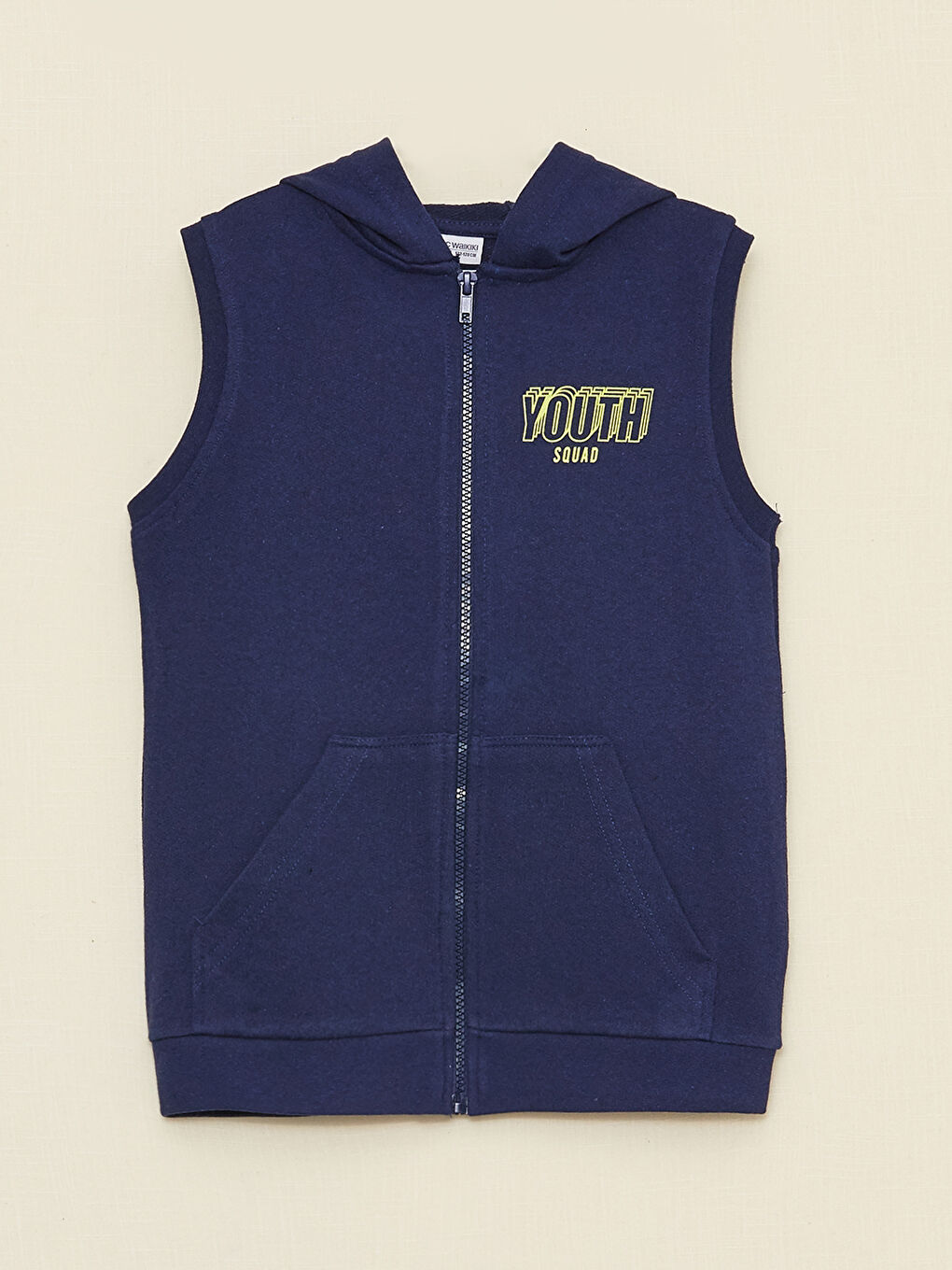 Hooded Printed Boy Vest