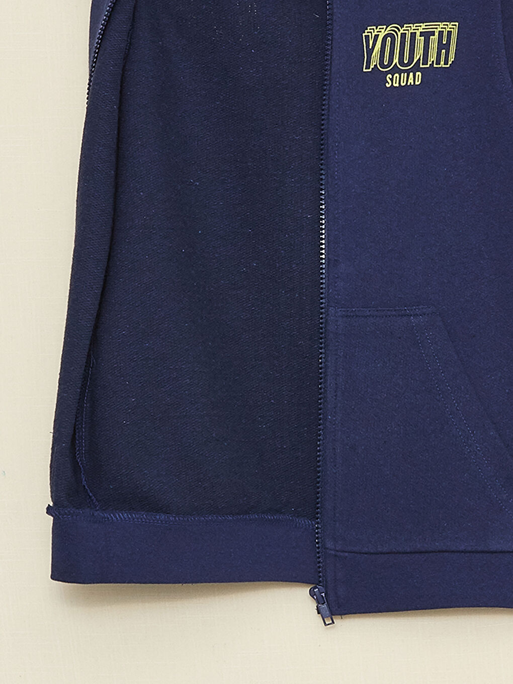 Hooded Printed Boy Vest-2