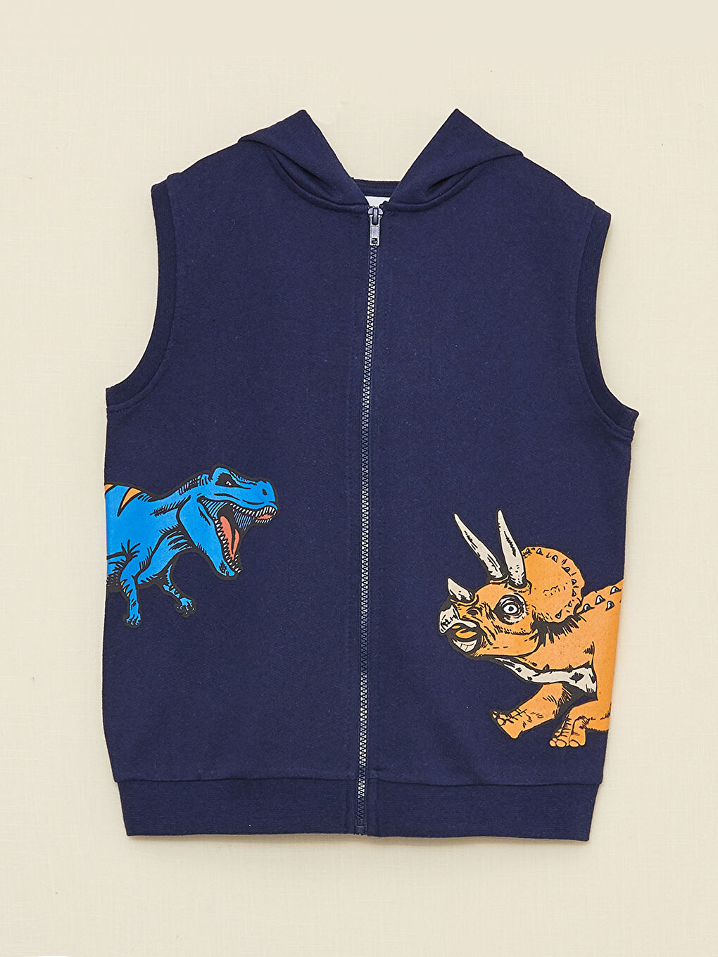 Hooded Printed Boy Vest