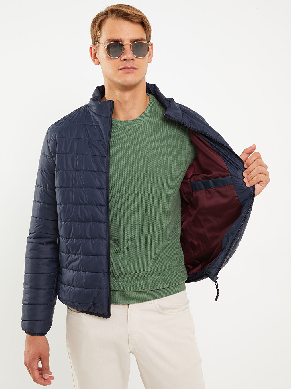 LCW ECO جاكيت منفوخ بنصف لياقه -W2GN69Z8-S66