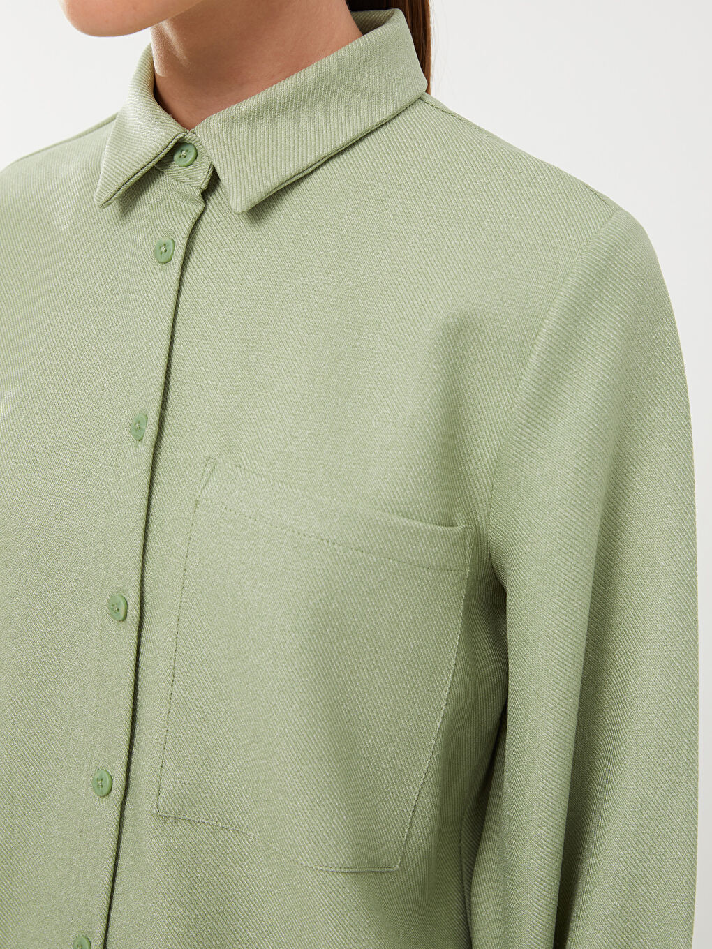 LCW Modest Schlichte Langarm Damen Hemd-Tunika -W2GN86Z8-RQ2