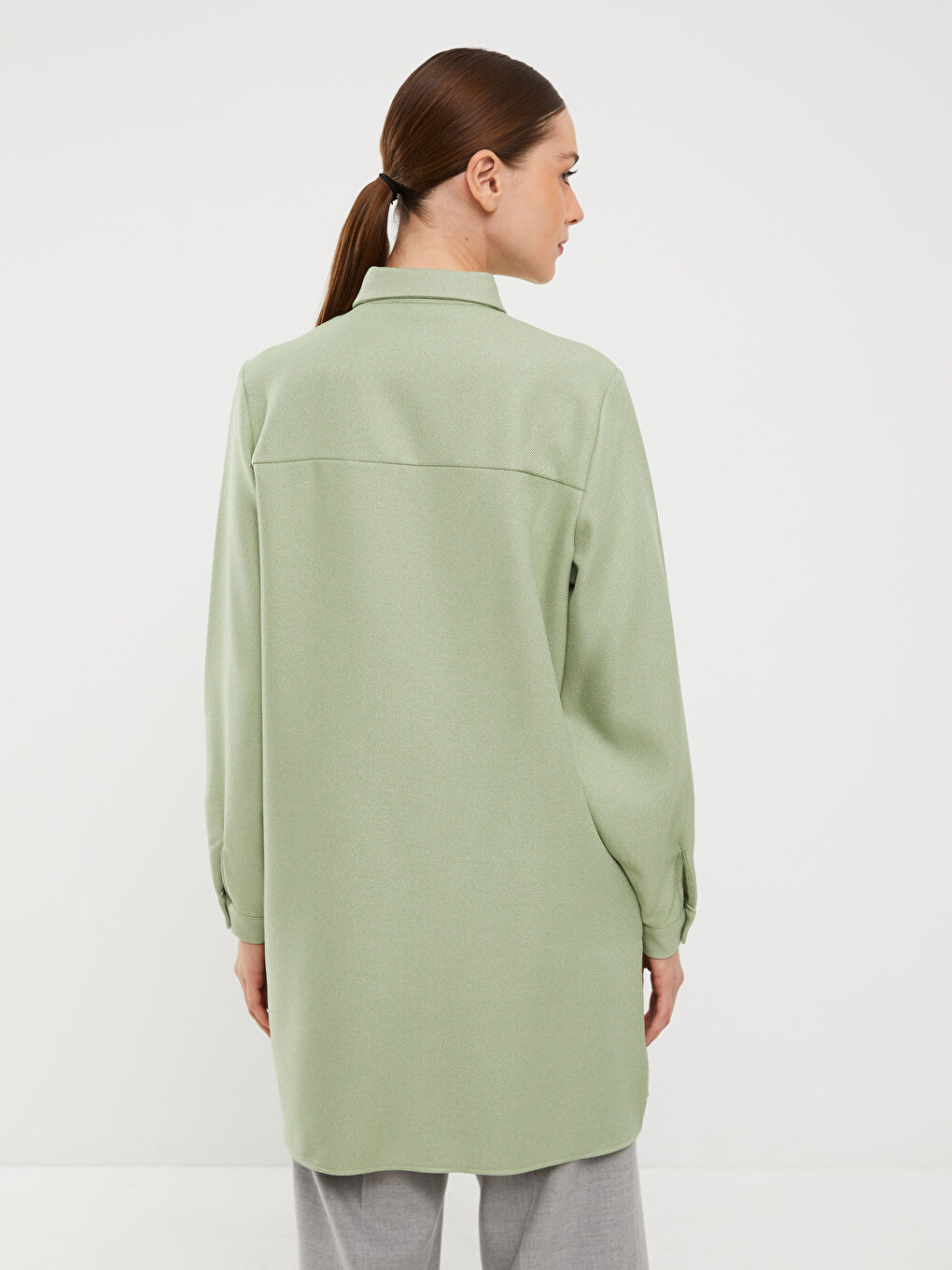 LCW Modest Schlichte Langarm Damen Hemd-Tunika -W2GN86Z8-RQ2