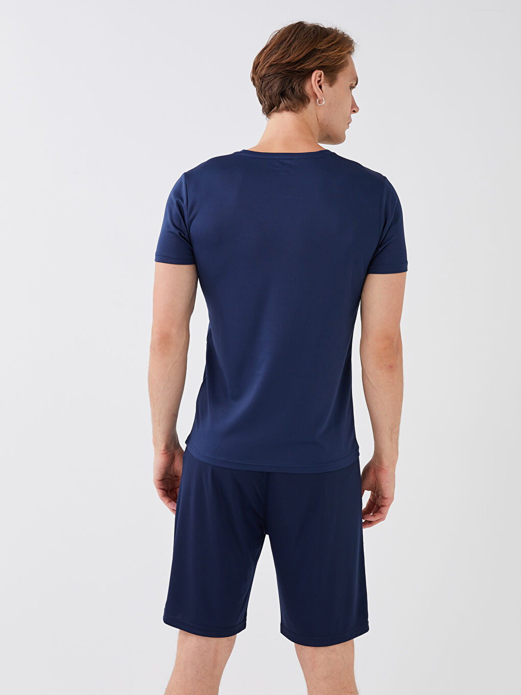 Crew Neck Short Sleeve Men's Sports T-Shirt-5