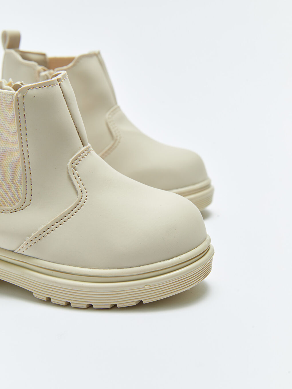 Beyaz Fermuarlı Kız Bebek Bot-2