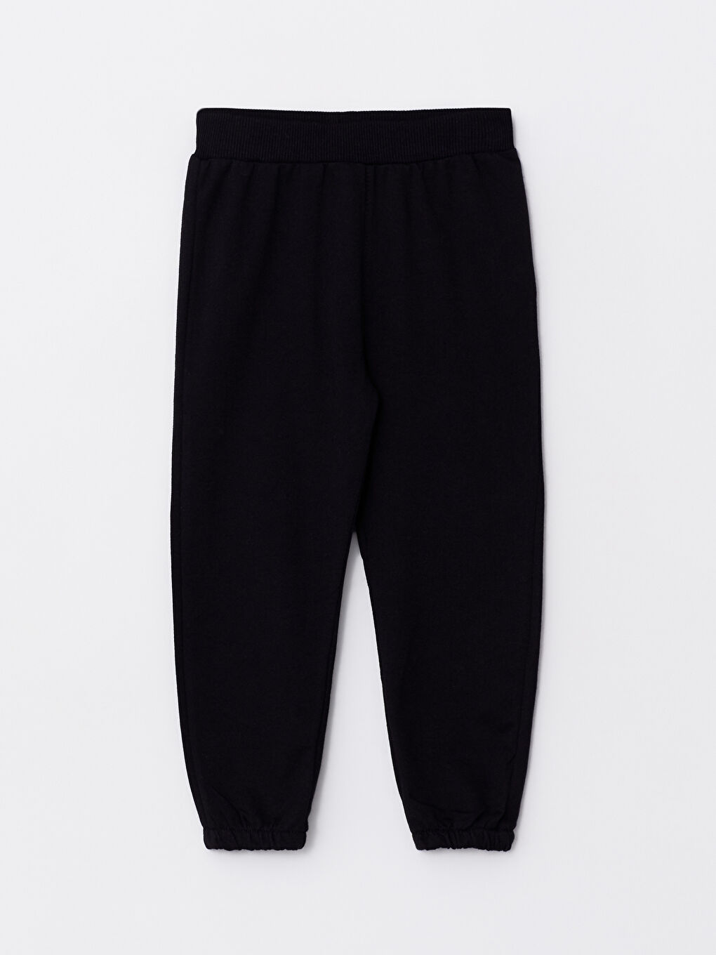 Siyah Beli Lastikli Basic Kız Bebek Eşofman Alt