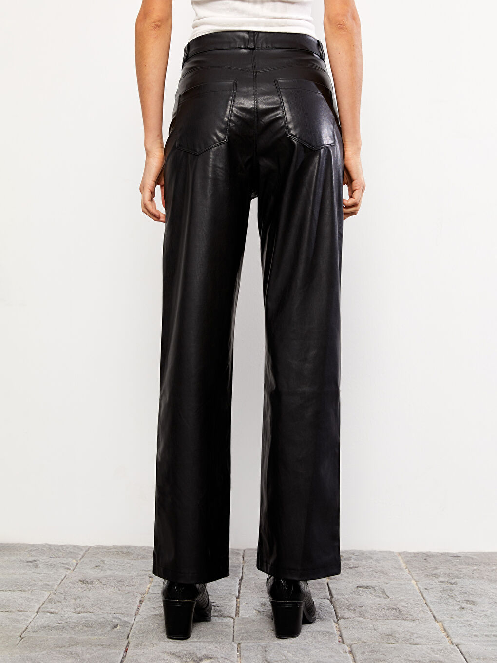 әйелдерге арналған жасанды былғары шалбар-11