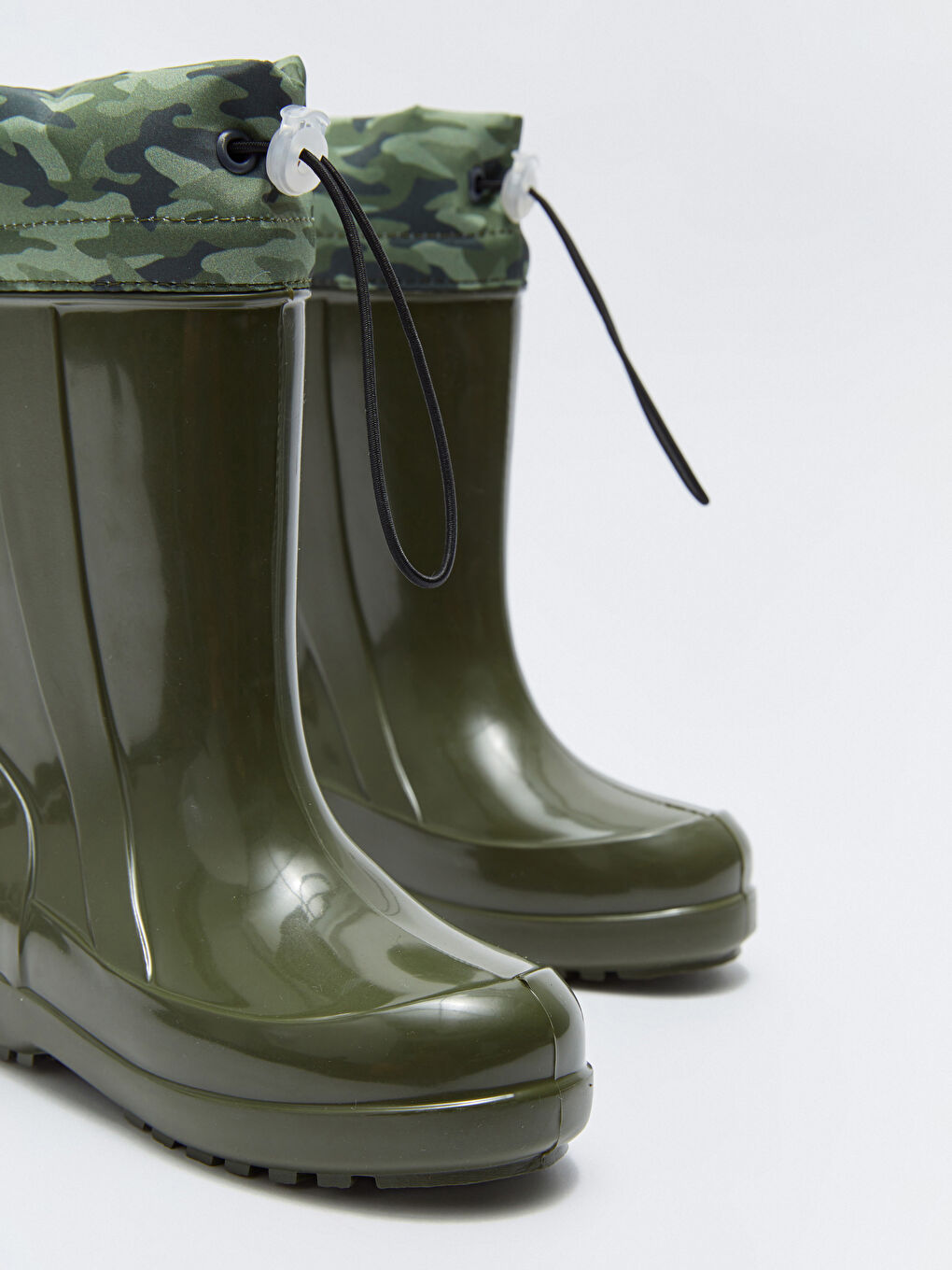 Haki Kamuflaj Desenli Erkek Çocuk Yağmur Botu-7