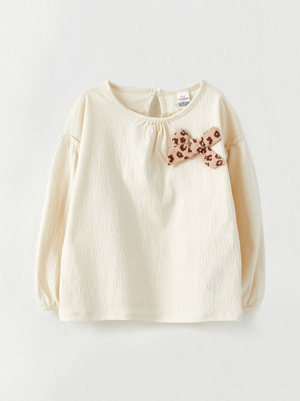 LCW baby Rundhalsausschnitt Langarm Knoten-Detail Baby Mädchen Bluse -W2GQ99Z1-FF7