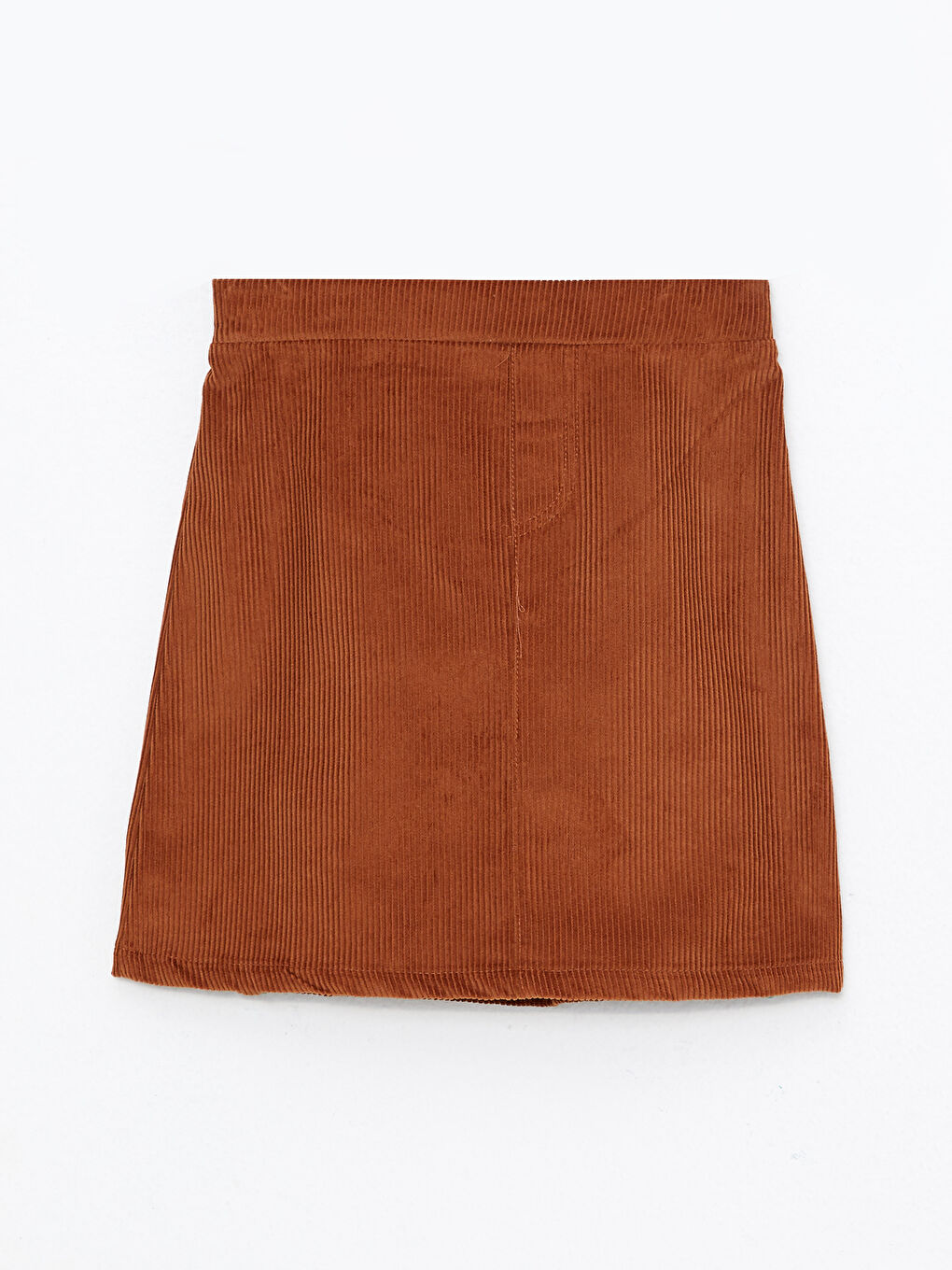 جيبة بناتي قطيفة بوسط مطاطي سادة