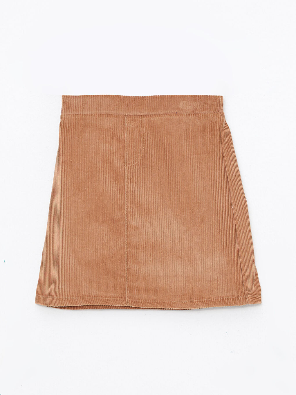 Elastic Waist Basic Velvet Girl Skirt